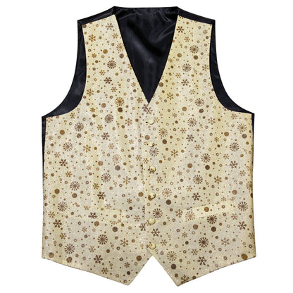 Champagne and Brown Vest Set vest set    - Sophisticated Gentlemen