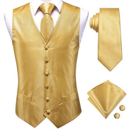 Champagne Snake Skin Vest Set vest set    - Sophisticated Gentlemen