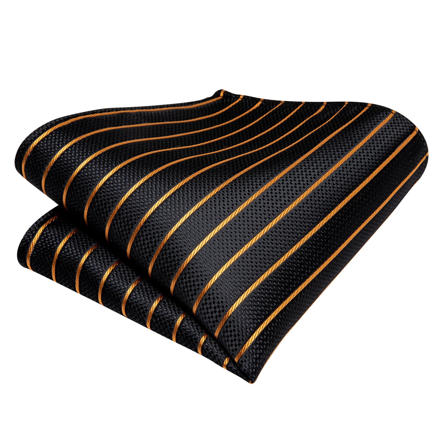 Luxury Gold and Black Striped Bow Tie Set bow ties    - Sophisticated Gentlemen