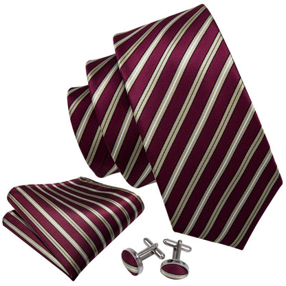 Vineyards Tie, Pocket Square and Cufflinks tie sets    - Sophisticated Gentlemen