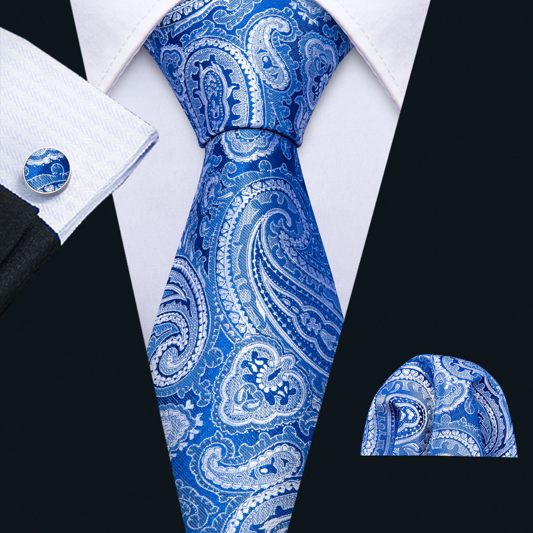 Contrails Tie, Pocket Square and Cufflinks tie sets - Sophisticated Gentlemen
