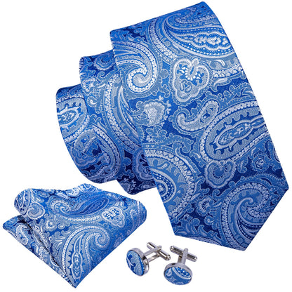 Contrails Tie, Pocket Square and Cufflinks tie sets    - Sophisticated Gentlemen