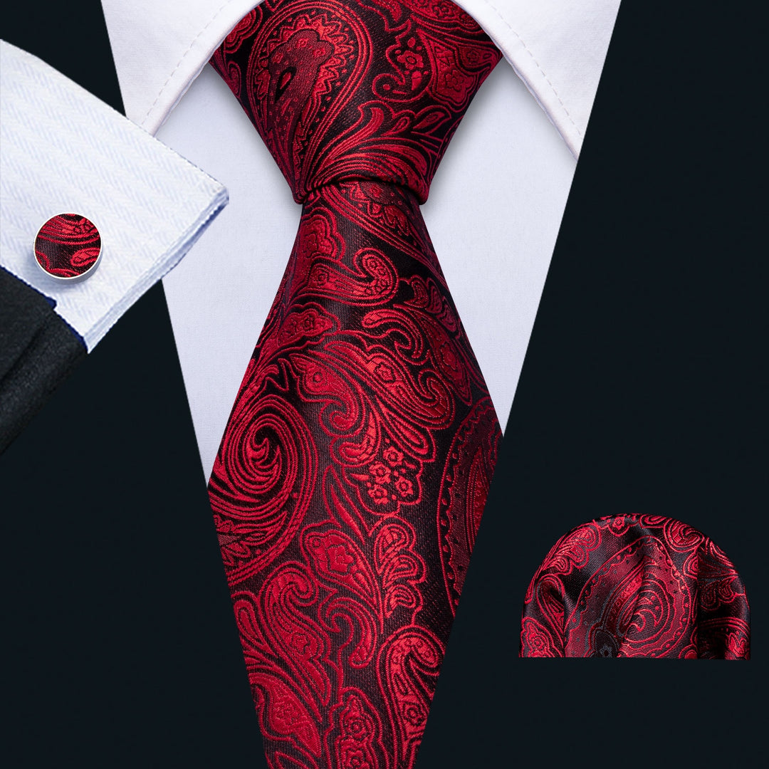 Dracula Tie, Pocket Square and Cufflinks tie sets - Sophisticated Gentlemen
