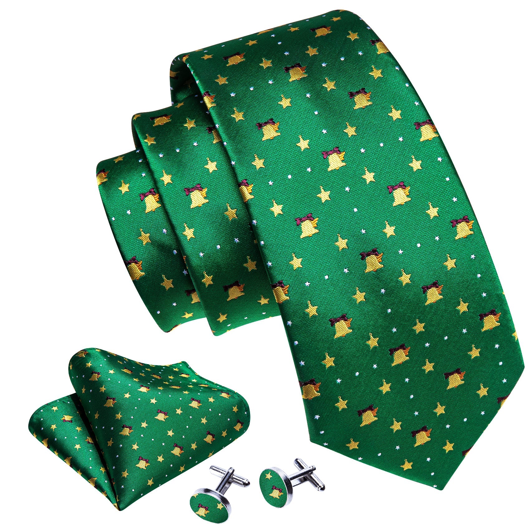 Christmas Bells Tie Set Sophisticated Gentlemen christmas-bells-tie-set-sophisticated-gentlemen