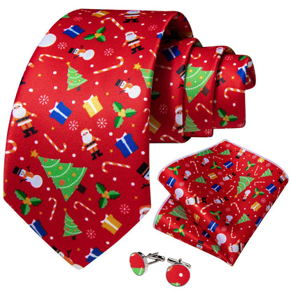 Christmas Tie Set In Red tie sets    - Sophisticated Gentlemen