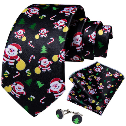 Black Christmas Decorations Tie Set tie sets    - Sophisticated Gentlemen
