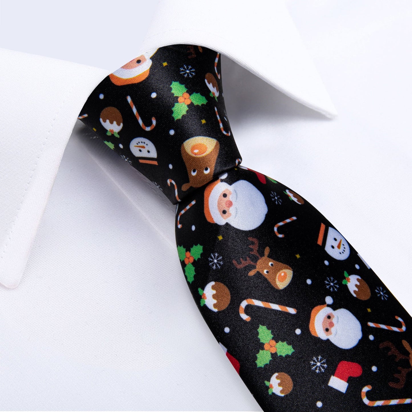 Christmas Decorations Tie Set In Black tie sets    - Sophisticated Gentlemen