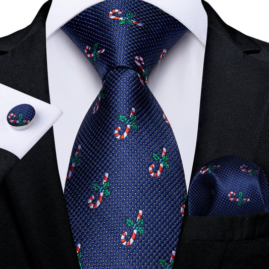 Christmas Candy Cane Tie Set tie sets - Sophisticated Gentlemen