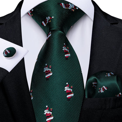 Green Santa Tie Set tie sets - Sophisticated Gentlemen