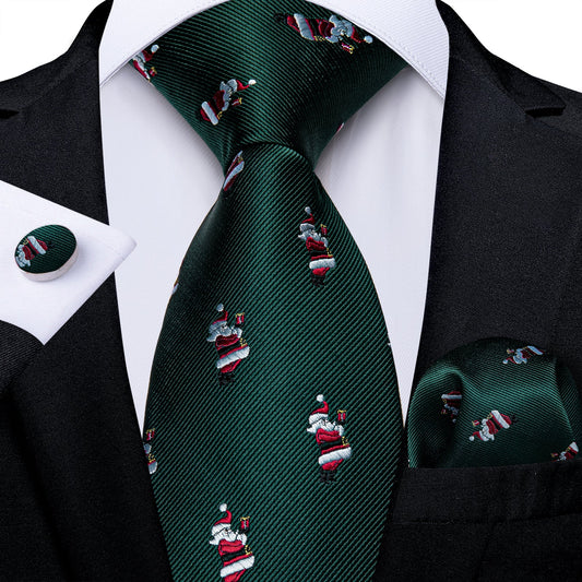 Green Santa Tie Set tie sets - Sophisticated Gentlemen