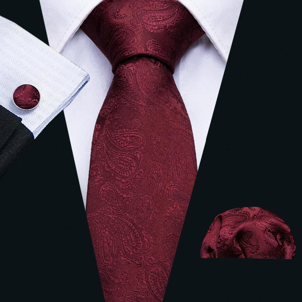 Red Planet Tie, Pocket Square and Cufflinks tie sets - Sophisticated Gentlemen