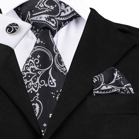 Donkey Ear Tie, Pocket Square and Cufflinks tie sets    - Sophisticated Gentlemen