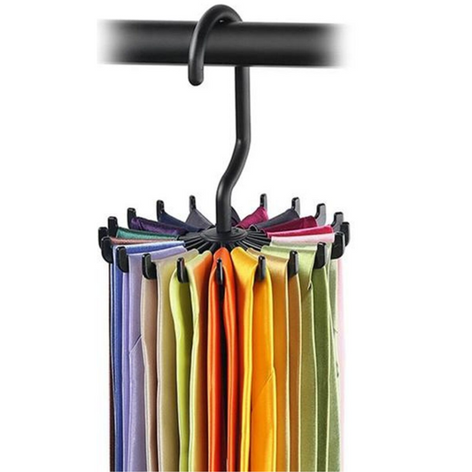 Hanging Tie Rack - Black Storage Holders & Racks    - Sophisticated Gentlemen