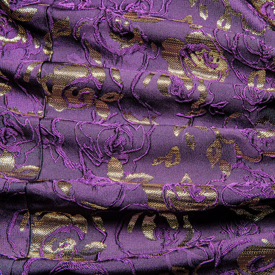 Purple Embroidered Floral Tuxedo Jacket tuxedo    - Sophisticated Gentlemen