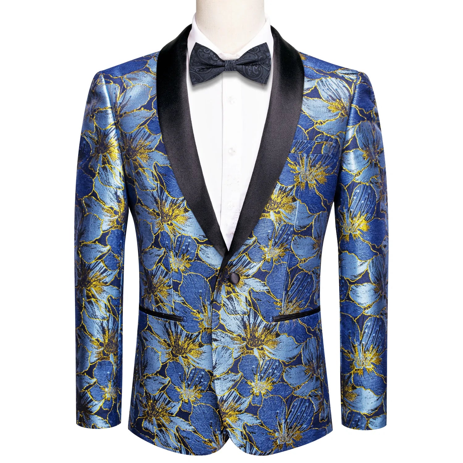 Blue 2025 floral tuxedo
