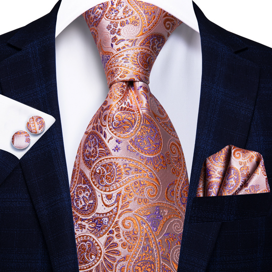 Fairy Garden Tie, Pocket Square and Cufflinks tie sets - Sophisticated Gentlemen