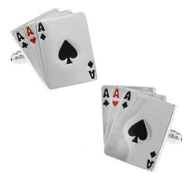 Aces Cufflinks cufflink    - Sophisticated Gentlemen