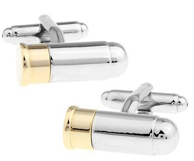Bullet Gold Plated Cufflinks cufflink    - Sophisticated Gentlemen