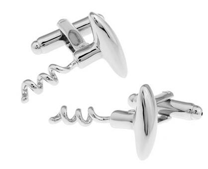 Corkscrew Cuflinks cufflink    - Sophisticated Gentlemen