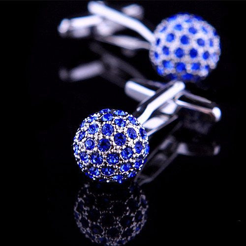 Crystal Ball Cufflinks cufflink    - Sophisticated Gentlemen