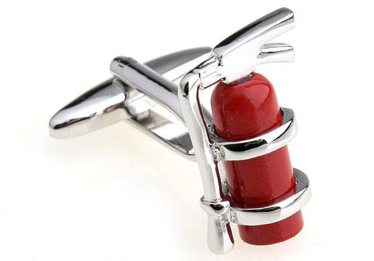 Fire Extinguisher Cufflinks cufflink    - Sophisticated Gentlemen