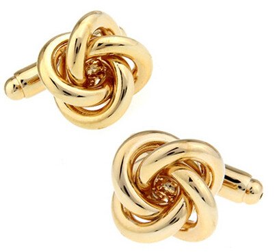 Gold Knot Cufflinks cufflink    - Sophisticated Gentlemen