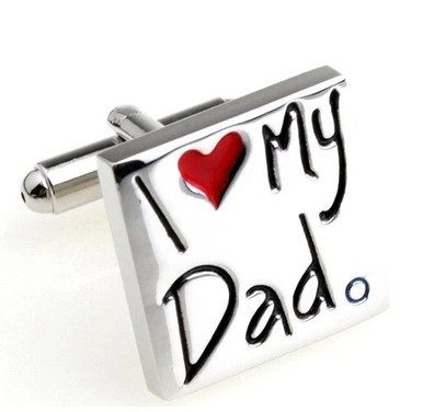 Love My Dad Cufflinks cufflink    - Sophisticated Gentlemen
