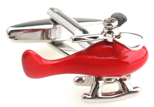 Moving Helicopter Cufflinks cufflink    - Sophisticated Gentlemen