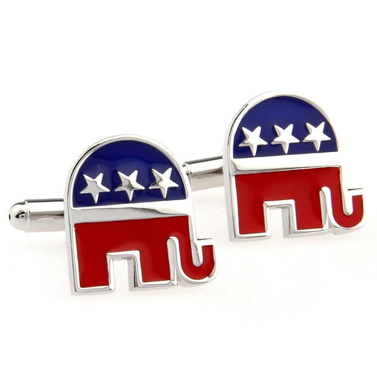 Republican Elephant Cufflinks cufflink    - Sophisticated Gentlemen