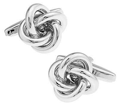Rope Shaped Love Knot Cufflinks cufflink    - Sophisticated Gentlemen