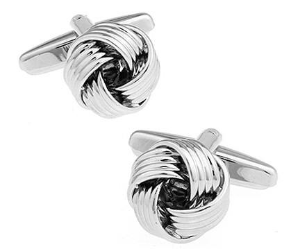 Silver Knot Cufflinks cufflink    - Sophisticated Gentlemen