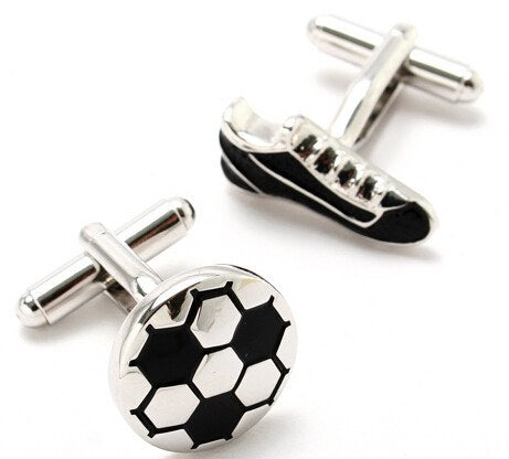 Soccer Ball and Cleat Cufflinks cufflink    - Sophisticated Gentlemen