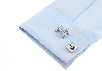 Wedding Series I Love My Wife Cufflinks cufflink    - Sophisticated Gentlemen