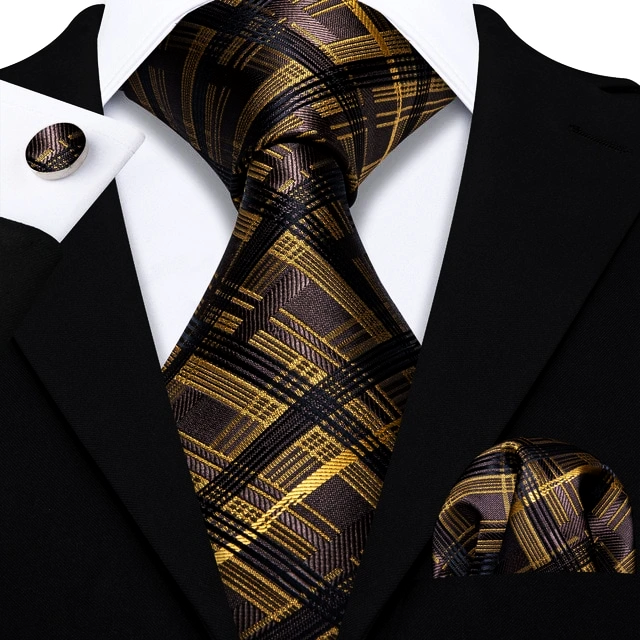 Light Lines Tie, Pocket Square and Cufflinks tie sets - Sophisticated Gentlemen