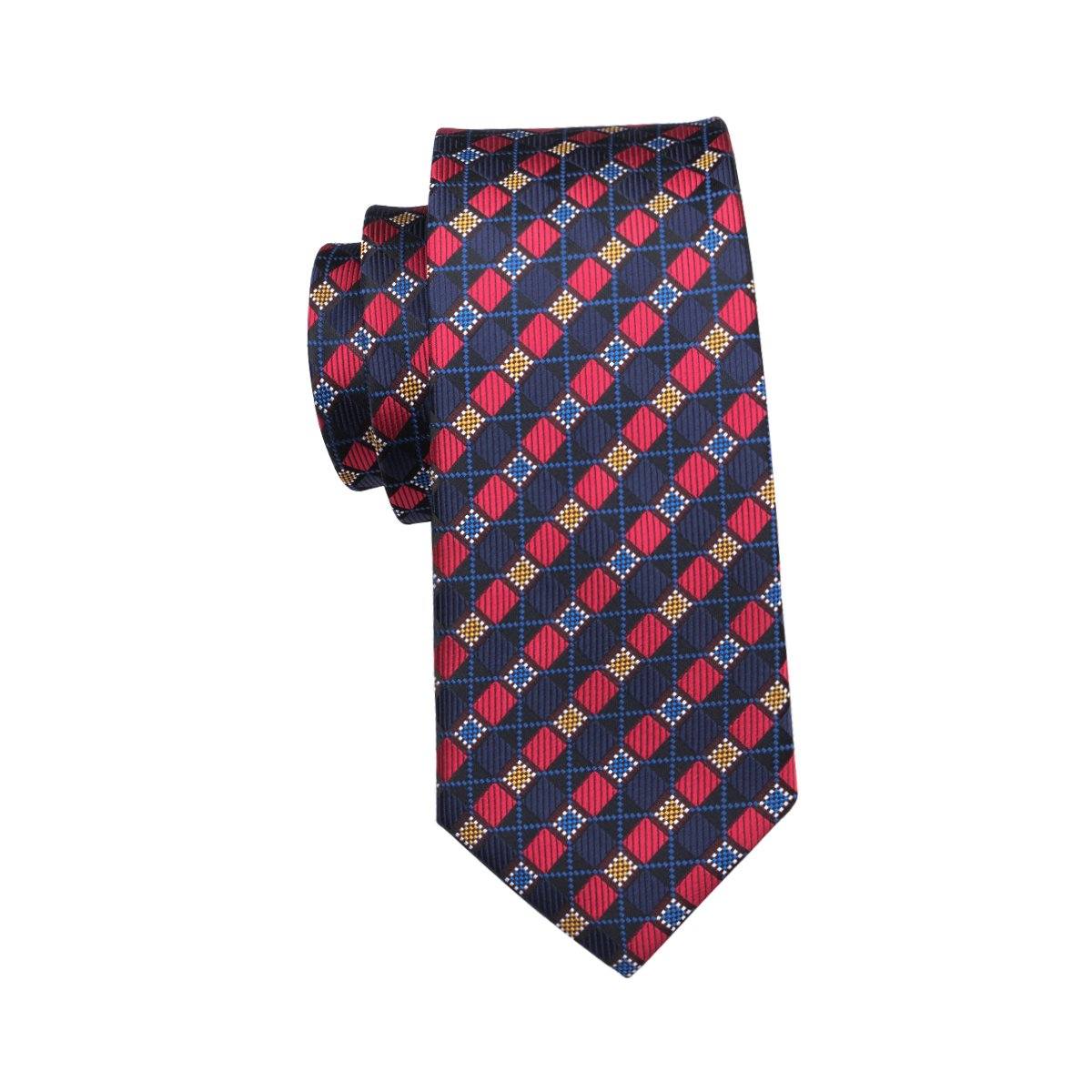 Blocks Tie, Pocket Square and Cufflinks Set – Sophisticated Gentlemen