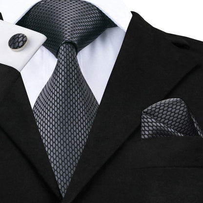 King Cobra Tie, Pocket Square and Cufflinks tie sets - Sophisticated Gentlemen