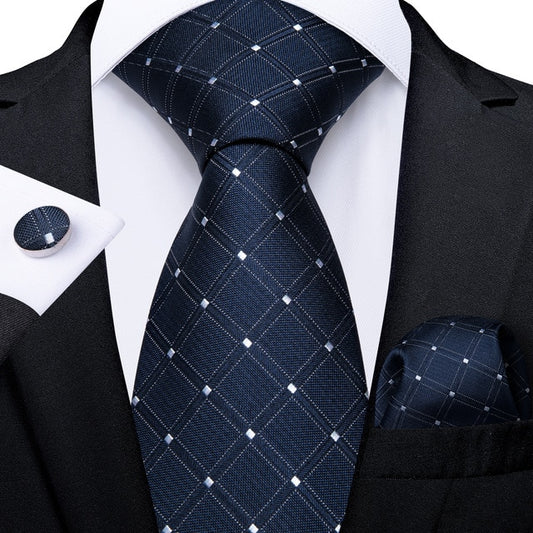 Royal Ornamented Tie, Pocket Square and Cufflinks tie sets - Sophisticated Gentlemen