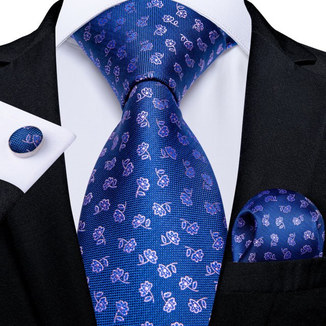 Love and Roses Tie, Pocket Square and Cufflinks tie sets Default Title - Sophisticated Gentlemen