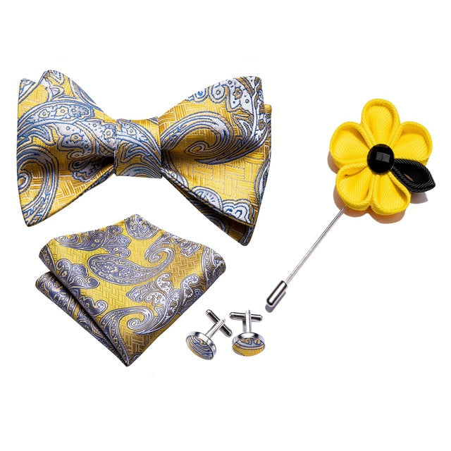 Wheat Fields Bow Tie Set bow tie    - Sophisticated Gentlemen