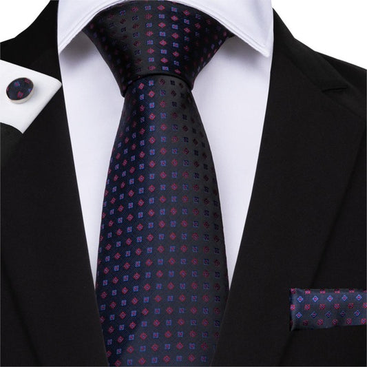 Power and Beauty Tie, Pocket Square and Cufflinks tie sets    - Sophisticated Gentlemen
