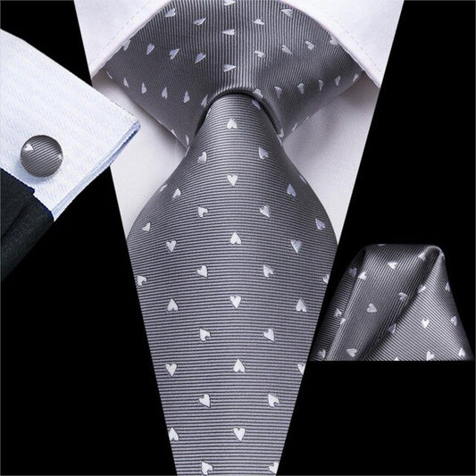 Hearts Premium Tie Set tie sets - Sophisticated Gentlemen